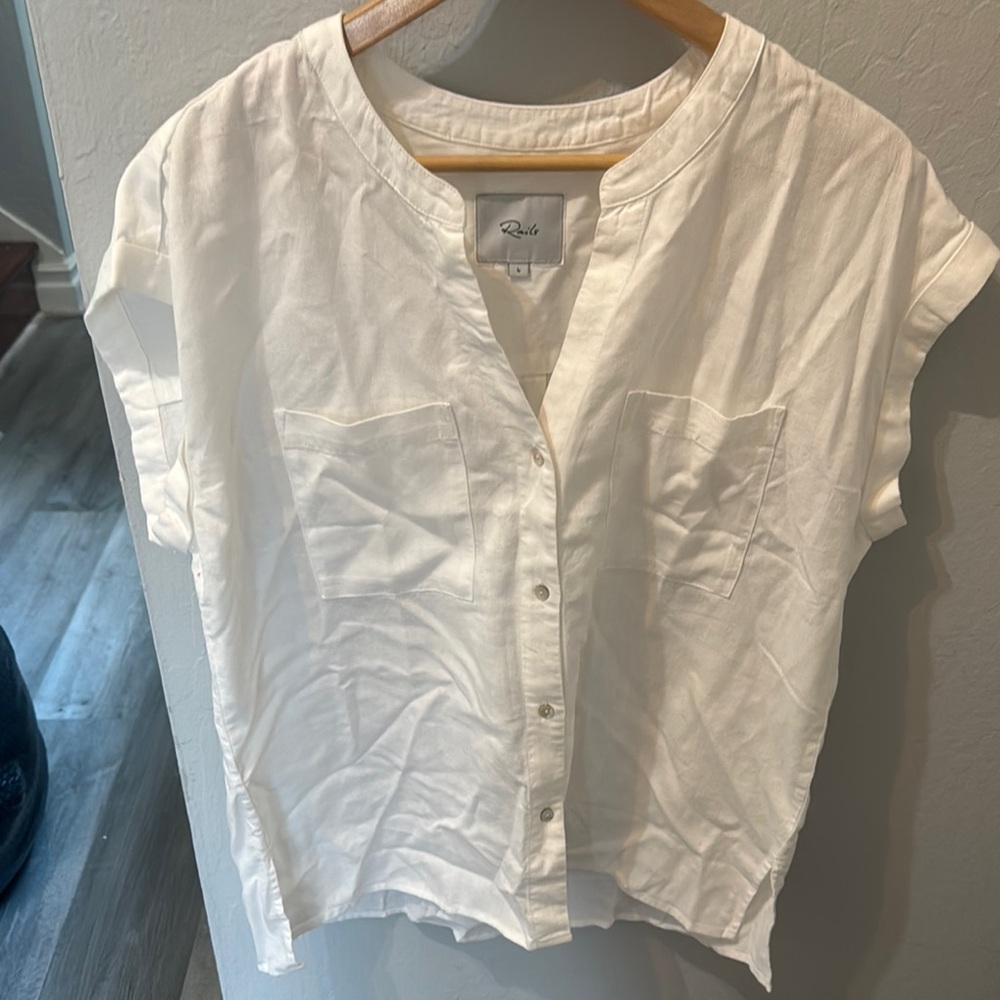Rails White Button Down Shirt Timeless Elegance